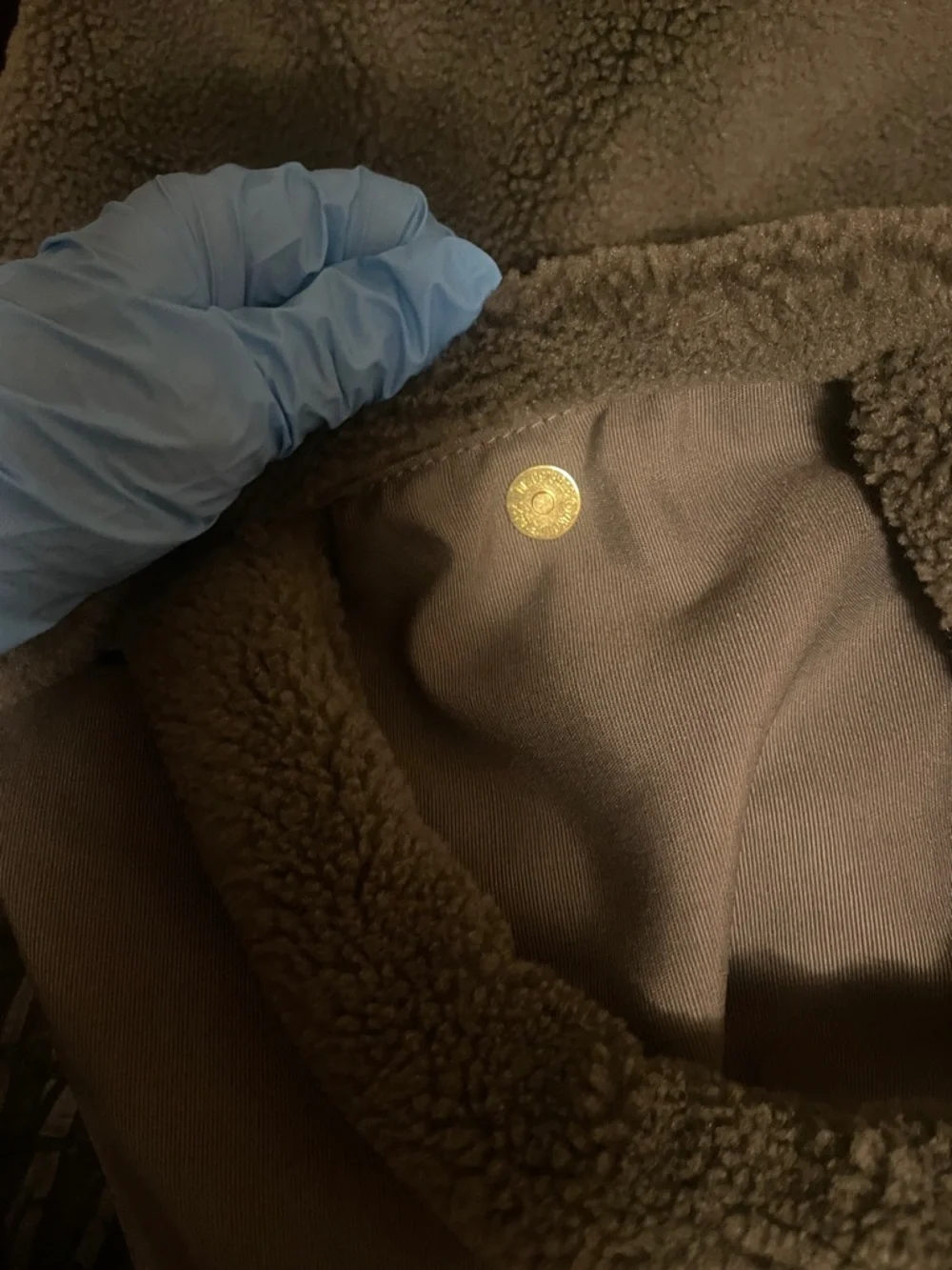 Prada Gray Sherpa Tote with White Logo - Picture 8 of 17